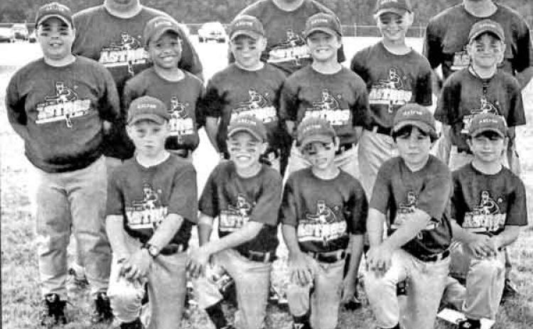 Astros win league, tourney titles. The Astros won the Eunice Recreation 9-10 yearss old baseball league title and the post-season tournament title.  Front row from left are Trae Gaspard, D’andre Courville, Cameron Fontenot, Jackson Ardoin, and Noah Doucet. Second row from left are Spencer Gotreaux, Collin Neal, Deucey Thibodeaux, Gavin Credeur, Stephan Thibodeaux and Will Turk. Coaches, from left are Bubba Gotreaux, Donnie Thibodeaux and Joe Turk.