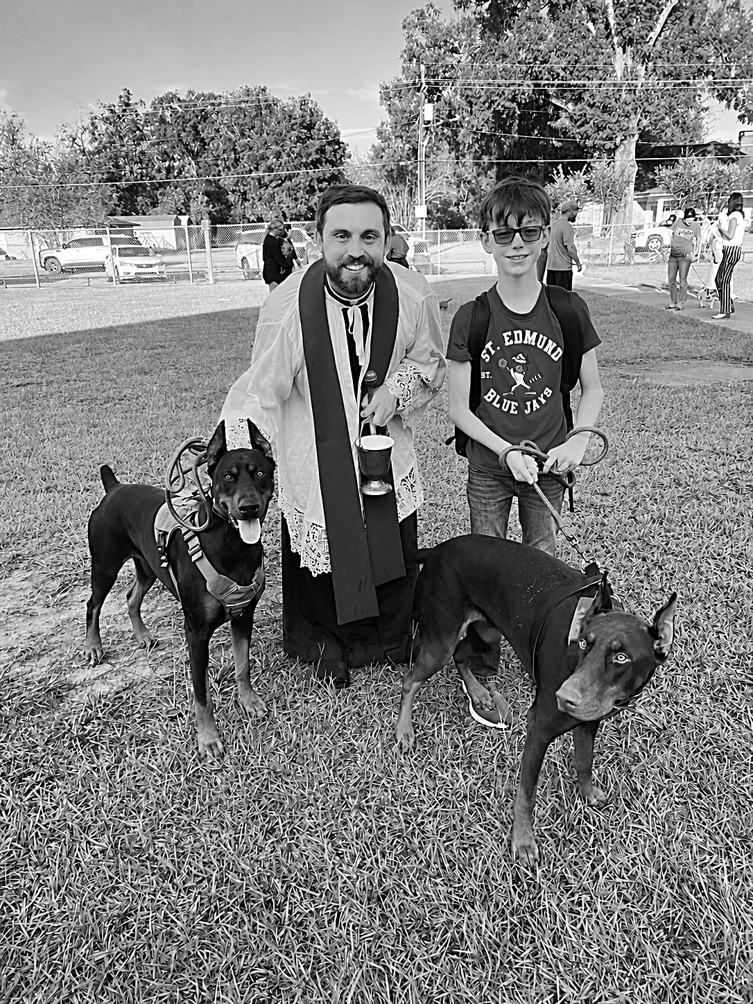 St. Edmund Catholic School blessing of pets