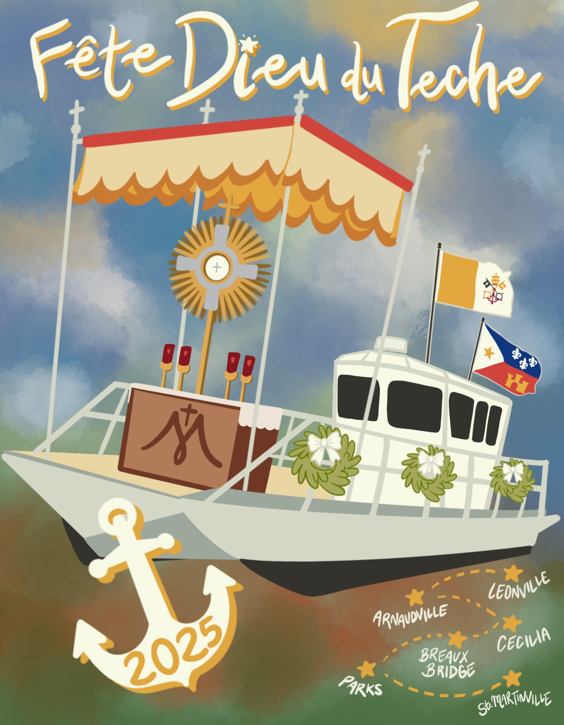 Fete Dieu du Teche poster