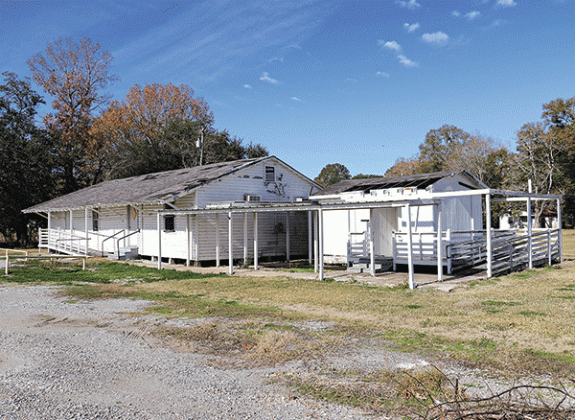 Additionally, demolition is planned for the old adult education building, below, behind the Eunice Career and Technical Center. The demolition is to be done by Mike and Son LLC of Opelousas. Blanchard said the building is poor condition and has not been used in decades. (Photos by Harlan Kirgan)