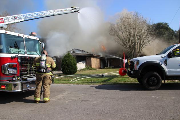 Family of three escaped a fire from their home. Their pet dog was rescued.
