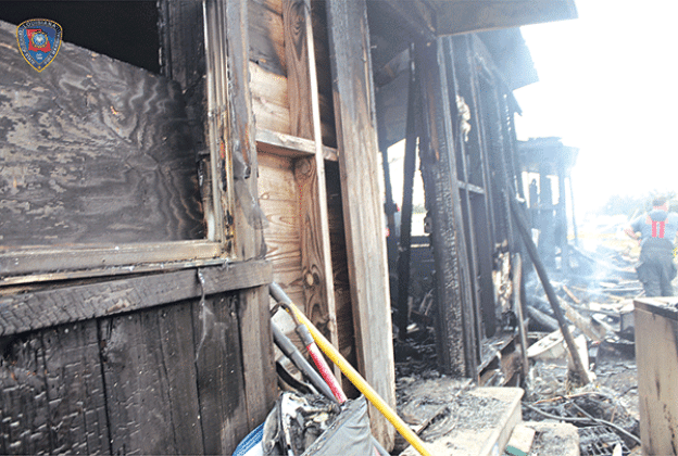 The scene of a fatal fire on Jan. 2 in Church Point. (State Fire Marshal Office photo)
