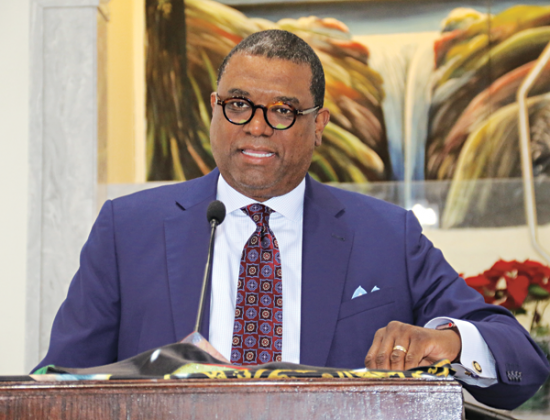 Keynote speaker Domoine Rutledge at Saturday’s Dr. Martin Luther King Jr. 35th annual Citywide Celebration. (Photos by Harlan Kirgan)