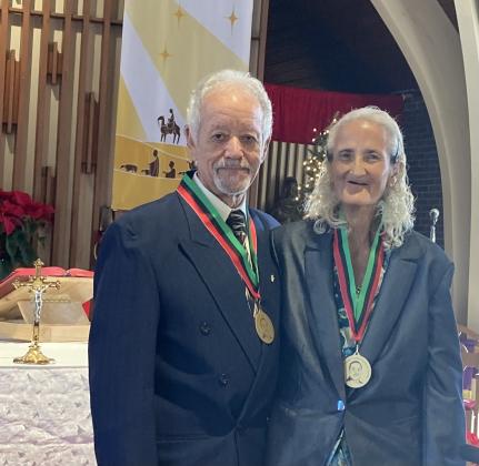John Grady Thibodeaux and Eltra Mary Jordan are this year’s recipients of the Rev. Dr. Martin Luther Kings Jr. Service Award from St. Mathilda Catholic Church.