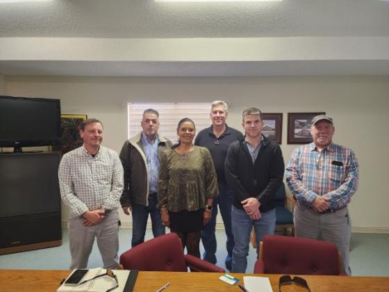 Consultants and contractors meet at Eunice Housing Authority