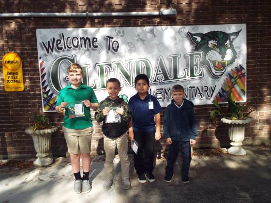 Bus Students of the Month at Glendale