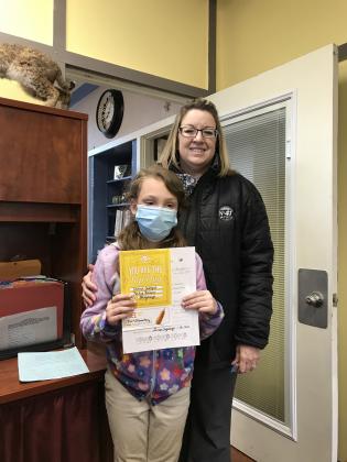 Cherish Lavergne and Principal Gina LaGrange