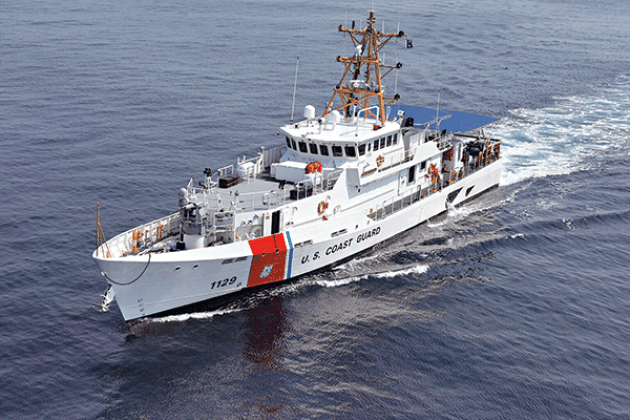 The U.S. Coast Guard Cutter Forrest Rednour arrives Aug. 11, 2018, in San Pedro, California. The vessel is one of dozens Bollinger Shipyard of Lockport has construction for the Coast Guard. (U.S. Coast Guard photo by Petty Officer 3rd Class)