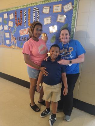 Jakhi Edwards at East Elementary's Parent Night