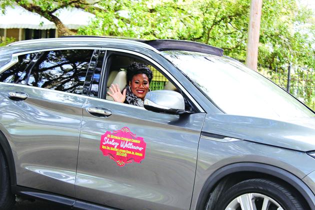 Shelsy Williams, the recipient of St. Mathilda Church’s Rev. Dr. Martin Luther King Jr. 2026 Award, rode in the MLK parade.