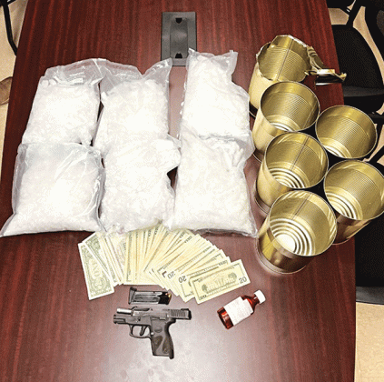 Twenty-four pound of methamphetamine with street value estimated at $200,000 was seized in a drug bust reported by Acadia Parish Sheriff KP Gibson.  (Acadia Parish Sheriff's Office photos)