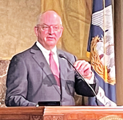 Gov. John Bel Edwards on Monday proposed substantial spending increases on infrastructure and higher education. (Photo by Piper Hutchinson/LSU Manship School News Service)