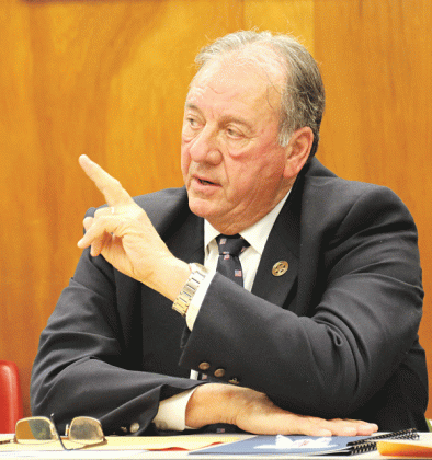 St. Landry Parish Sheriff Bobby Guidroz in a January 2020 file photo. Guidroz was in Eunice on Wednesday speaking to the Rotary Club.