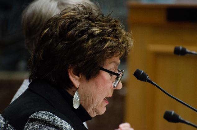Representative Kathy Edmonston, R-Gonzales, brought two bills to further exemptions for vaccines for children in schools.  (Photo by Allison Allsop LSU Manship School News Service)