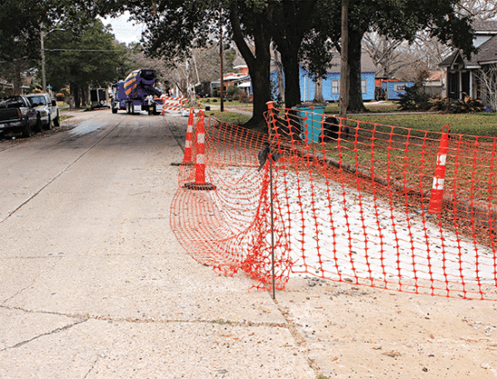 Road work began in mid January and will conclude by March 13  according to Eunice Mayor Scott Fontenot. The road work includes from Park Avenue,  along South 2nd and at all the intersections, West Elm, West Gum, West Oak and West Ash and up to Maple Avenue. Southern Constructors crew of men were on site Tuesday morning and Greg Thomas with Babineaux Concrete.  Fontenot said, “We have a $250,000 capital outlay funding from the state with a 25% match total cost of the project is $366,241. The notice to procee