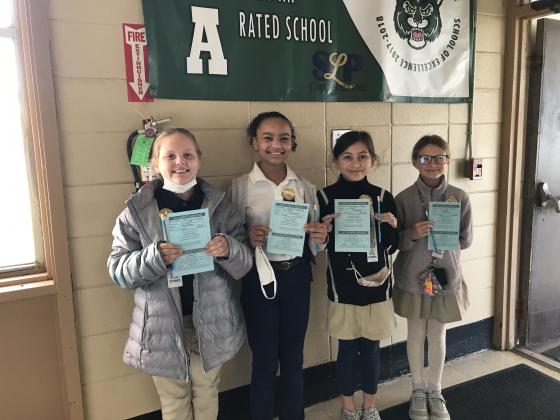 Journey LaCroix, Shaniya Daughterty, Brooklyn Ortego and Lainey Fuselier
