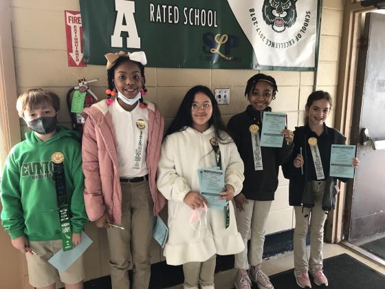 Mason Lavergne, C’ynah Guillory, Enola Schoeffler, Kristen Semien and Natalie Ortego. Not pictured is Joslyn Bertrand. (Submitted photos)