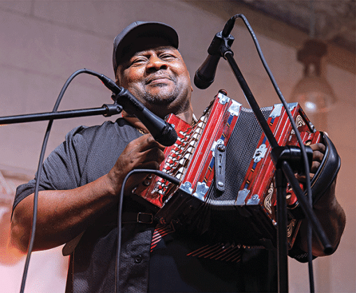 Eunice accordionist, harmonica player JoJo Reed returns to the St. Landry Parish Visitor Center at I-49 exit 23, just north of Opelousas from 1 to 3 p.m. Saturday. (Submitted photo)