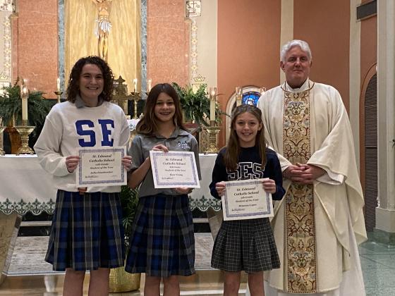 Students of the Year at St. Edmund named