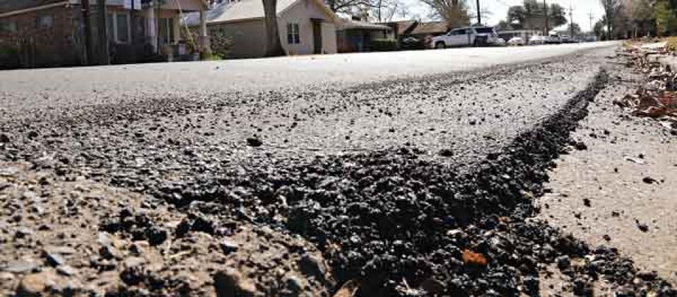 A newly repaved section of North 4th Street in Eunice. (Photo by Harlan Kirgan)