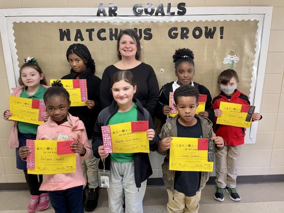 Top AR students at Eunice Elementary
