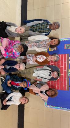 Lauren LaFleur's KN class at East dressed for 100th Day of School
