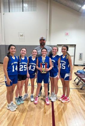 Seventh and Eighth grade girls included Rory Langlinais, Mary-Katherine McGee, Millie Fontenot, Molly Miller, Brianna Lopez, Ally Ward and Coach Tyler McGee.