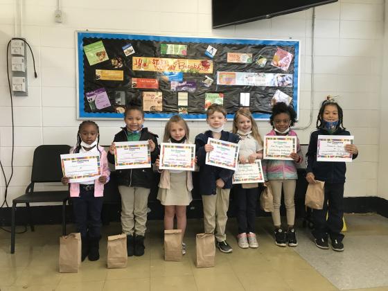 East Kindergarten students are honored at a Super Celebration event.