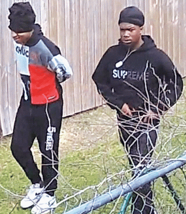 St. Landry Crime Stoppers posted this photo on social media asking the public to identify the two suspects who tried to break into a home in the 1400 block of West Elm in Eunice. The incident happened around 1 p.m. Tuesday. They pointed a gun at a neighbor. Anyone with information on their identity or any other crime is urged to call 948-TIPS or tip online at stlandrycrimestoppers.com. All calls are anonymous and could earn up to a $1,000 cash reward. Download the free P3 app and “Say it Here” or dial **TIP