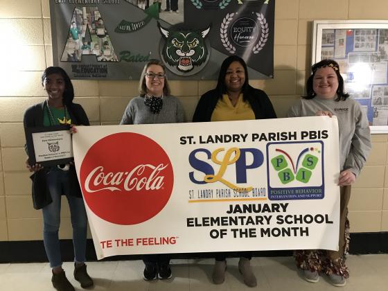 PBIS School of the Month in St. Landry Parish for the month of January is East.