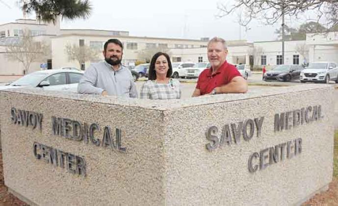 From left are new CEO/Administrator Lance Armentor, Chief Nursing Officer Laurie Manuel, and Director of Operating Danny LaHaye. (Photo Tony Marks/Ville Platte Gazette)