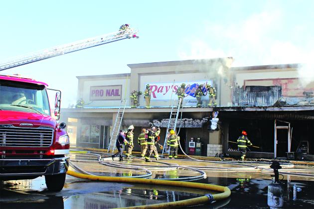 Ray’s Bakery was gutted in Sunday afternoon fire. (Photo by Myra Miller)