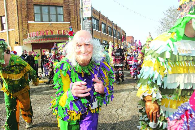 Who knows who is behind the masks at Mardi Gras.