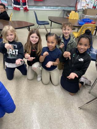 Students attending Cultural Arts in Amy Myers’ class at East Elementary learned all about Mardi Gras traditions here in Cajun Country and how they are different from the way it is celebrated in places like New Orleans and Lafayette.