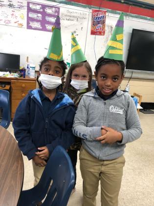At left, are Zaryah Brown, Maddie-Lynn Faulkner, and Zyria Fredrick