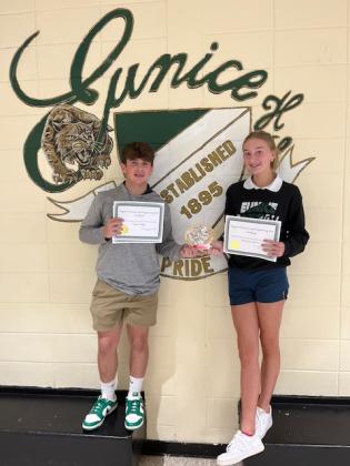 Parker Pedigo and Ava Grace Brown