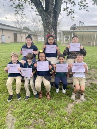 Students of the Month at Eunice Elementary