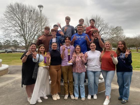 St. Edmund students showcased their talents at the District Speech and Drama Rally competitions held at LSU Eunice. They are now four-time champions. They were 1st place in the District Drama Rally. Additionally, Rose Young was honored as the Best Actor from St. Edmund.