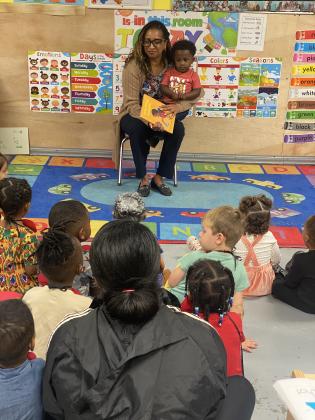 A Black history program was held at Dreamer’s Land  Daycare & Learning Center in Eunice. A special guest visited children and read a book.