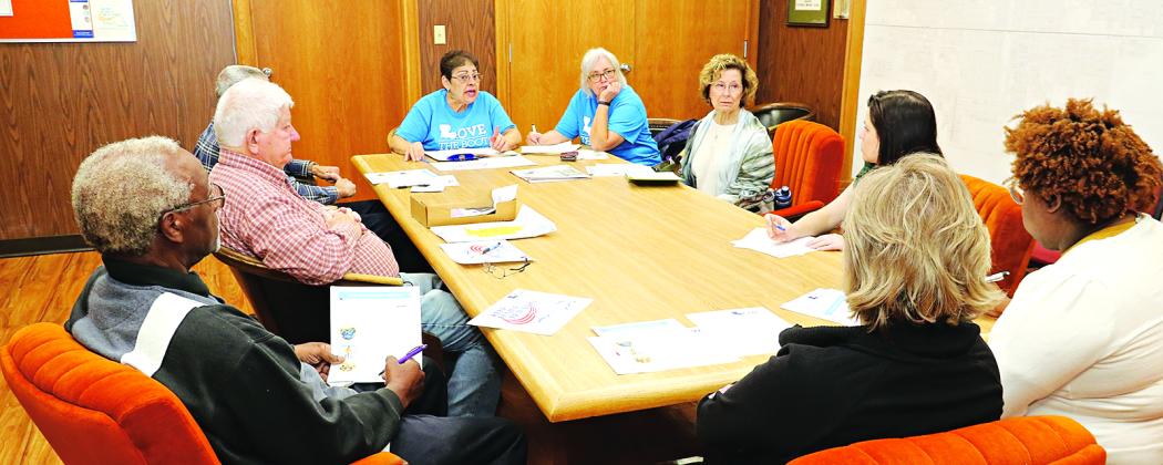 Keep Eunice Beautiful held a planning meeting for the Love The Boot cleanup scheduled April 22. The week of April 15-22 is Love the Boot Week across the state. The Eunice committee received a state grant that includes trash bags, grabbers and gloves for the event. Registration on April 22 will be from 8:30 to 9 a.m. at the Eunice Municipal Complex. The volunteers return to the complex around 11 a.m. for a group photo.  Shown above, clockwise from left, are Mark Dupre, Randy Cooper, David Simpson (mostly hid