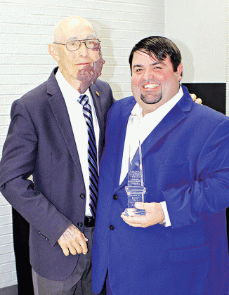 Late Church Point Councilman Errol "Slu" Comeaux, left, with Mayor Ryan "Spanky" Meche. (File photo)
