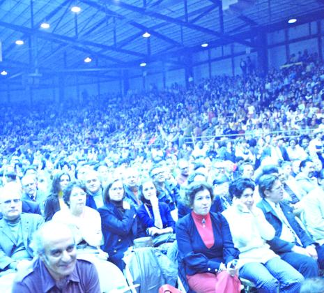 Blackham Coliseum was packed and there was no room to dance by design, according to Barry Ancelet, who was one of the organizers The point was to have people listen to their music, he said. (Submitted photo)