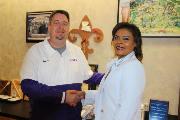 Eunice Mayor Scott Fontenot and Angelia Guillory