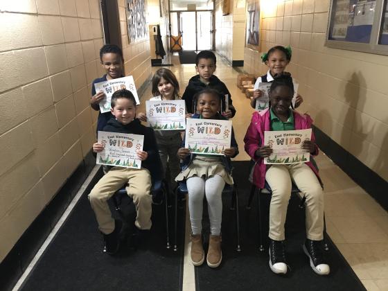 East Kindergarten students receive 'Wild Celebration' certificates