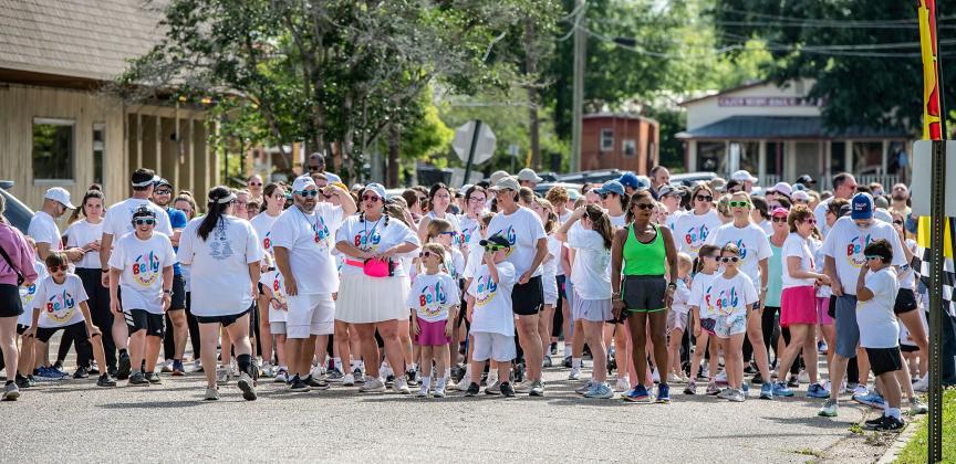 There were nearly 500 entries for the Belly Buddies Color Fun Run held Saturday morning. (Photos by Dwight Jodon)