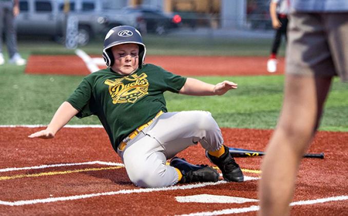 This year 800 kids signed up to play on 67 different teams, ranging from ages 3 to 14. Games are held each week, Monday through Thursday evening. (Photos by Dwight Jodon)