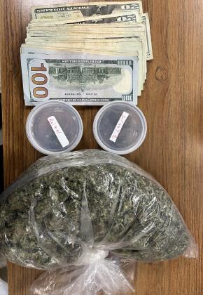 Evidence seized in Eunice traffic stop. (Photo courtesy of Eunice Police)