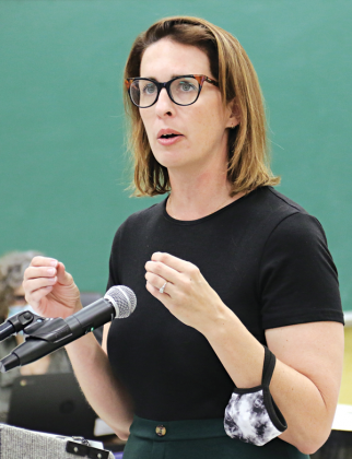 Lindsay Smythe, École Saint-Landry school leader.