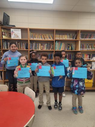 Top AR students at Eunice Elementary