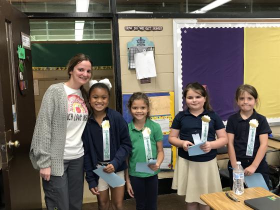 Second grade AR students at East Elementary